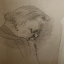 1932-Sketch-of-G.K.Chesterton-by-Sir-James-Gunn-RA